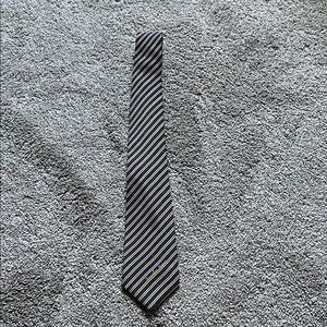 Vintage 1988 Seoul Olympics Silk Tie LEEHAUS Korea Striped Olympic Licensed